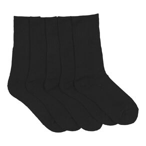 Active Intent Kids' Basic Crew Sport Socks 5 Pack