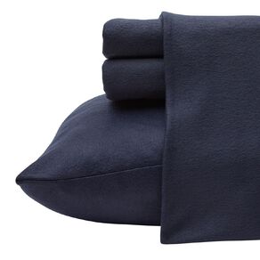 Living & Co Polar Flannel Sheet Set Navy