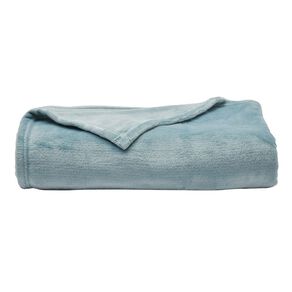 Living & Co Plush Blanket Arona Blue Mid