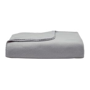 Living & Co Polar Fleece Throw Quarry Grey Mid