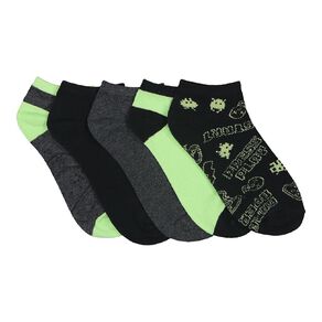 H&H Kids' Jaquard Liner Socks 5 Pack